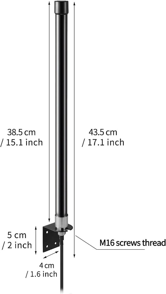 10dBi Long Range Dual Band WiFi 2.4GHz 5GHz Fiberglass Antenna - Image 2