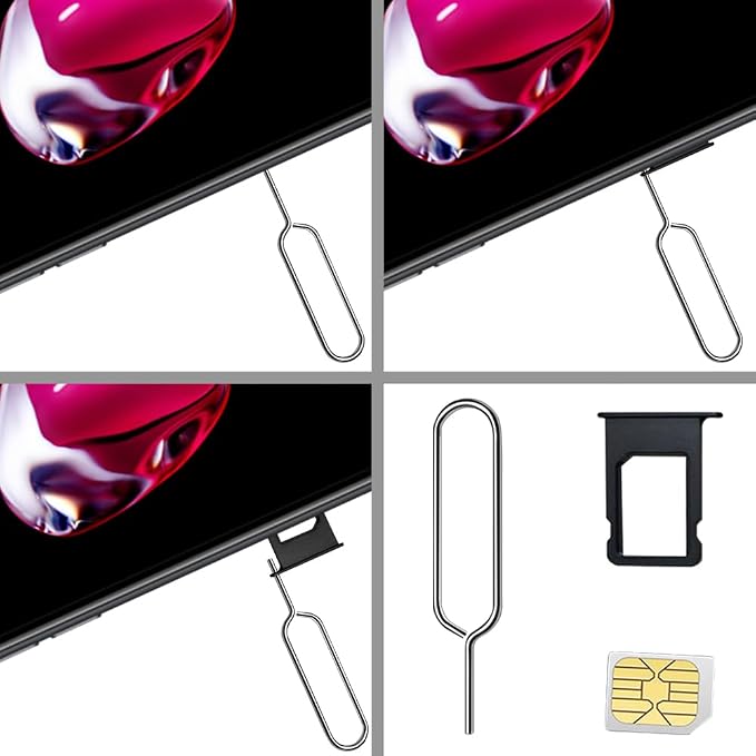 5-Pack Stainless Steel SIM Card Tray Ejector Pins - Image 2