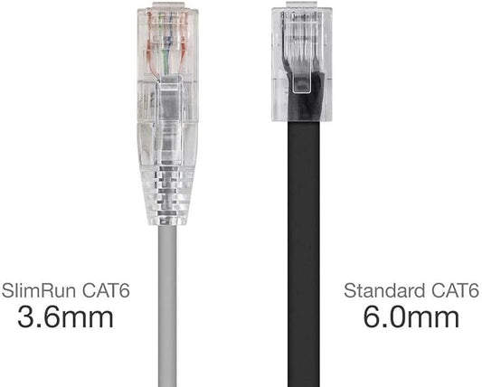 Monoprice Cat6 2ft Gray Component Level Patch Cable UTP 28AWG 550MHz Pure Bare - Image 2