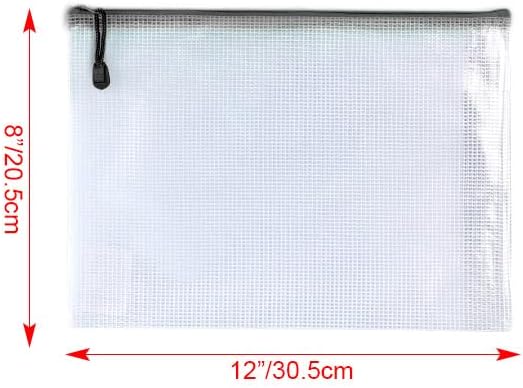 Oaimyy-20 Pcs 8"x 10" Inch Mesh Zipper Pouch Bags, Zipper Bags - Image 2