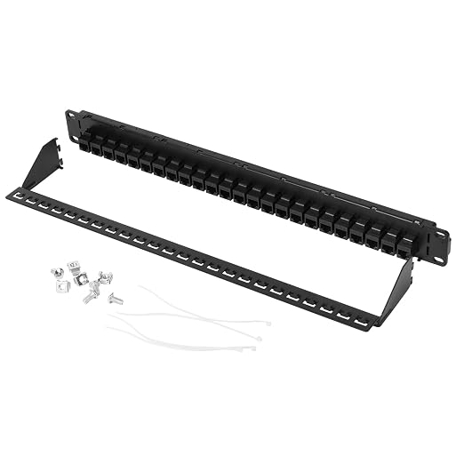 24-Port Cat6 Patch Panel - 10G Ready Rack-Mountable 1U Network Panel - Image 2
