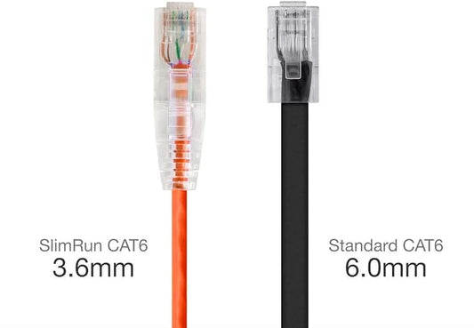 Monoprice Cat6 10ft Orange Component Level Patch Cable UTP 28AWG 550MHz Pure - Image 2