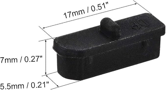 uxcell 6 Pcs Clear Ethernet Hub Port Display Port Adapter Anti Dust Cover Cap - Image 2