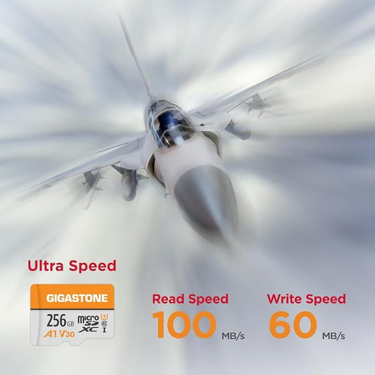 GIGASTONE 256GB Micro SD Card, A1 V30 4K Video Recording, MicroSDXC Memory Card - Image 2