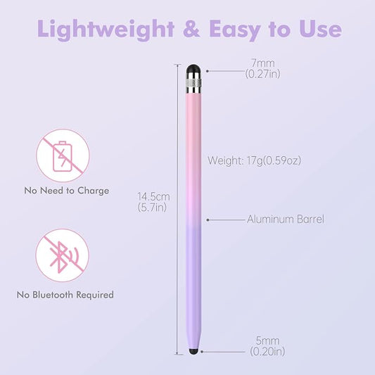 5Pcs Stylus Pens, 2 in 1 Stylus Pen - Image 2