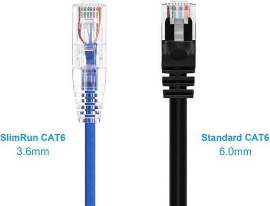 Monoprice Cat6 14ft Blue Component Level Patch Cable UTP 28AWG 550MHz Pure Bare - Image 2