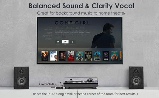 LONPOO Passive Bookshelf Speakers, 75W x 2 Classic Wooden Near Field Monitors - Image 2