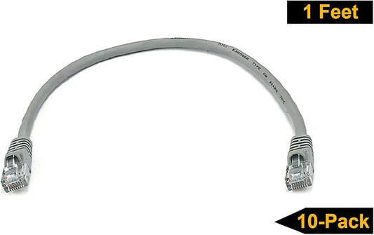 iMBAPrice 1' Cat5e Network Ethernet Patch Cable, 10 Pack - Image 2