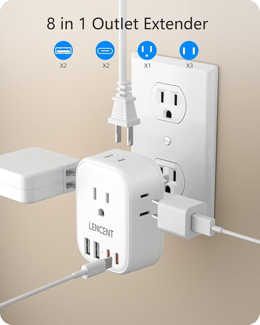 LENCENT Multi Plug Outlet Extender - Image 2