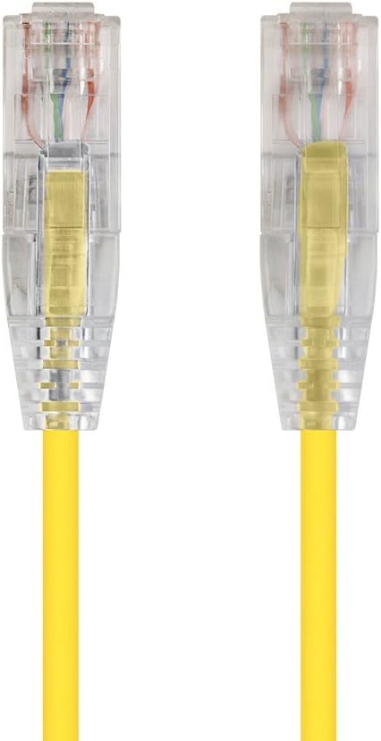 Monoprice Cat6 7ft Yellow Component Level Patch Cable UTP 28AWG 550MHz Pure - Image 2