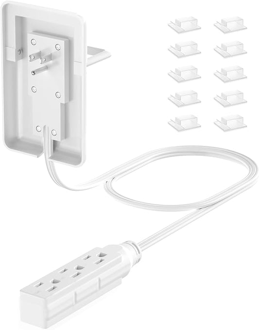 6FT Ultra Flat Plug Extension Cord - Image 2