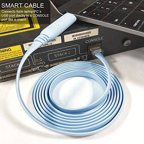 10ft USB-C to RJ45 Serial Adapter,USB C to Console Cable Essential Accessory of - Image 9