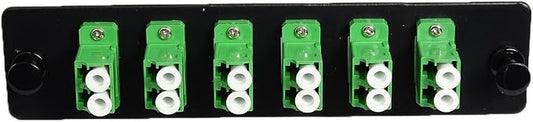 RiteAV LGX Footprint Fiber Optic Cable LC Adapter Patch Panel 6 Ports Loaded - Image 2