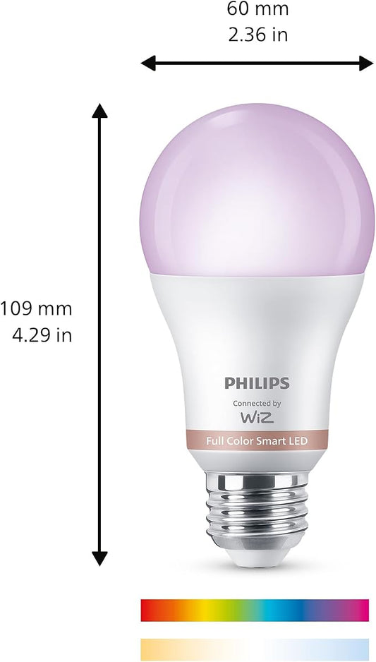 PHILIPS Smart Lighting Connected Light Bulbs, Color A19 60W 800LM E26 Indoor - Image 2