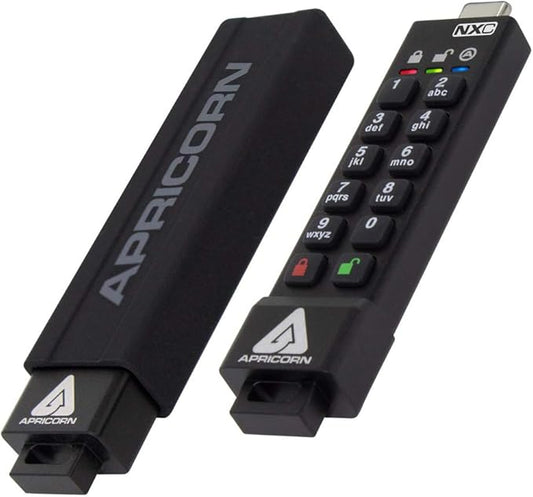 Apricorn 64GB Aegis Secure Key 3 NXC 256-Bit Hardware-Encrypted USB 3.2 Type C - Image 2