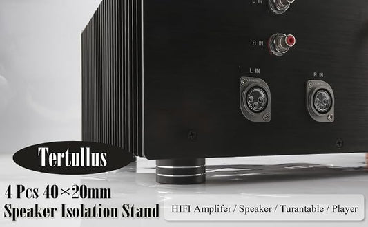 Tertullus 4 Pcs HiFi Speaker Isolation Feet 40x20mm Aluminum Speaker Spike Pad - Image 2