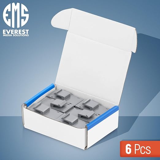Everest Cat6 RJ45 Keystone Coupler in Gray - Image 2