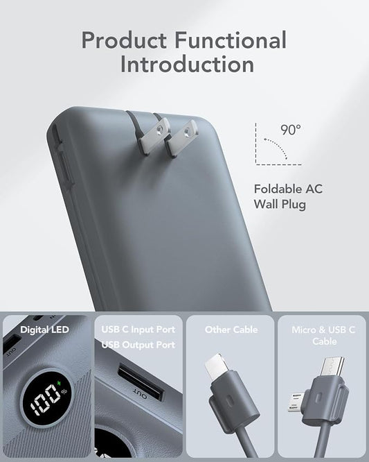 Portable Charger Power Bank 20000mAh, VRURC 22.5W Fast Charging Power Bank - Image 2