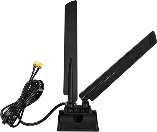 Eightwood WiFi 6E Antenna Tri-Band 6GHz 5GHz 2.4GHz RP-SMA WiFi Antenna Magnet - Image 2