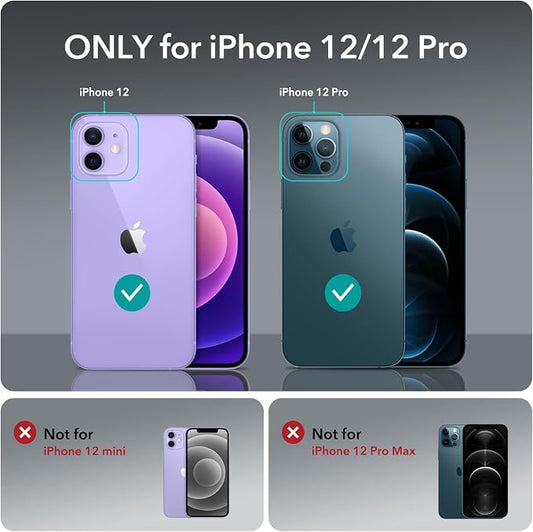 ESR 3 Pack for iPhone 12, iPhone 12 Pro Screen Protector, HD Clear Tempered - Image 2
