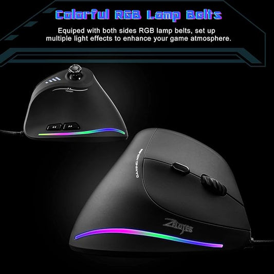 TRELC Gaming Mouse with 5 D Rocker, Ergonomic Mouse with 10000 DPI/11 - Image 2