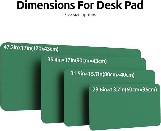YSAGi Leather Desk Pad Protector, Office Desk Mat, Large Mouse Pad, Non-Slip PU - Image 4