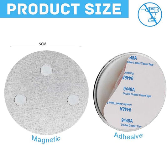 Magnetic Smoke Detector Sticky Pads Magnetic Adhesive Pads 3PCS Magnetic Smoke - Image 2