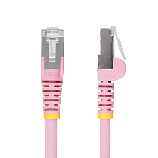StarTech.com 50ft Pink CAT6a Ethernet Cable, Snagless RJ45, 100W PoE++ - Image 2