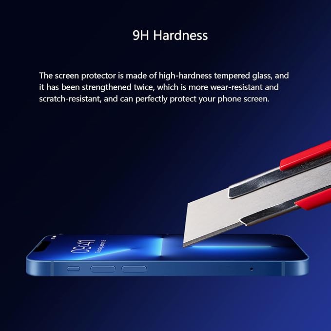 Blue Light Screen Protector for iPhone 12/12 Pro, HD Anti Blue Light Blocking - Image 8