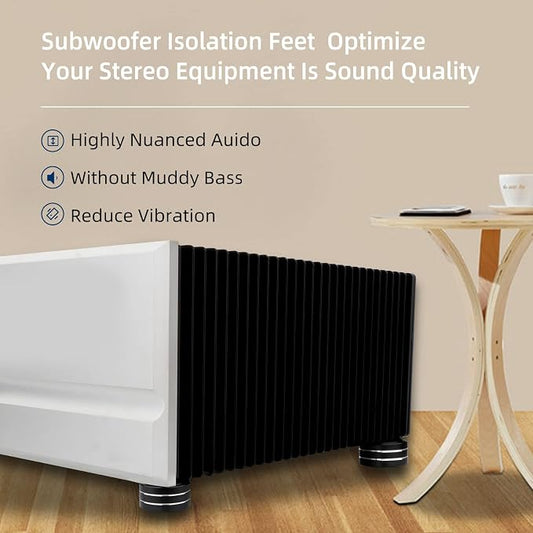 Monosaudio 4Pcs 40x20mm Speaker Isolation Feet Single-sided 3M Adhesives - Image 2