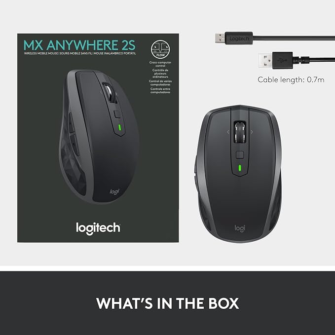 Logitech MX Anywhere 2S Bluetooth Edition Compact Wireless Mouse, No USB - Image 11