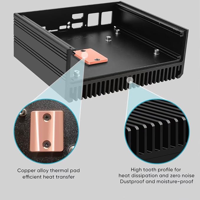 Firewall Micro Appliance Core N150, 4xi226-V 2.5G Fanless Mini PC, 2*NVMe 2*SATA - Image 7