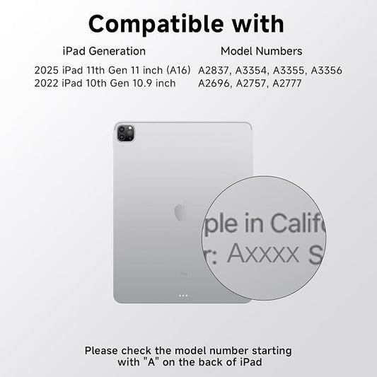 iPad Keyboard Case for iPad 10th Gen & 11th, Magic Wireless Keyboard - Image 2