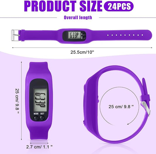 Geyoga Pedometer for Walking Steps and Miles Pedometer Watch Silicone Steps - Image 2