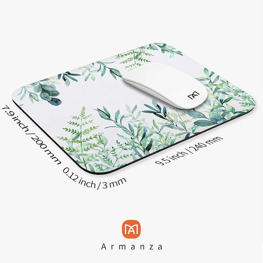 Square Mouse Pad Green Grass, Personalized Premium-Textured Custom Mouse Mat - Image 2
