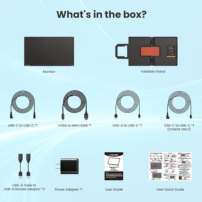 Hyangin 2025 Upgraded 24 Inch Large Portable Monitor - Image 9