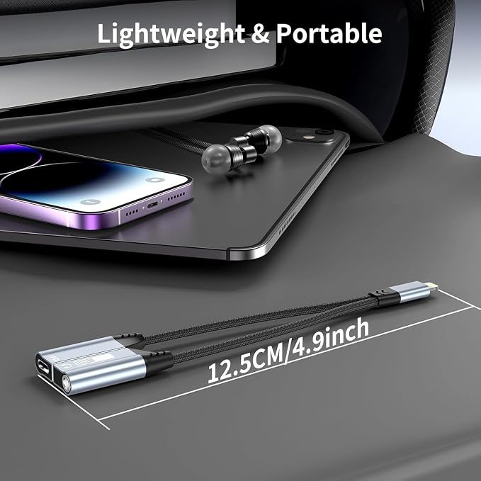 Quanlex 2 in 1 Magnetic USB C to 3.5mm Headphone Jack Adapter and Charger - Image 6