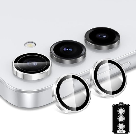 for Samsung Galaxy A16 Camera Lens Protector, Individual Metal Ring Tempered - Image 2