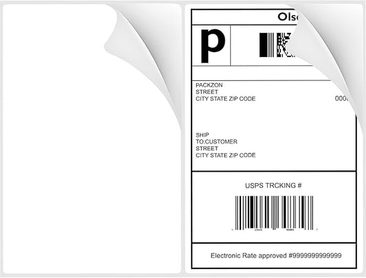 8-1/2"×5-1/2" Shipping Labels 200 Labels Sticker Paper - Image 2