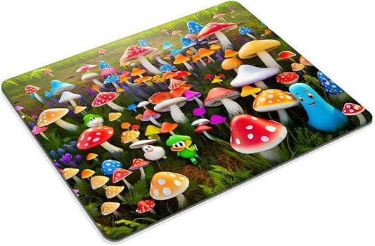 Happy Mushroom Mouse pad Customized Mousepad Non-Slip Rubber Base Mouse Pads - Image 2