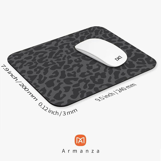 Square Mouse Pad Black Leopard, Personalized Premium-Textured Custom Mouse Mat - Image 2