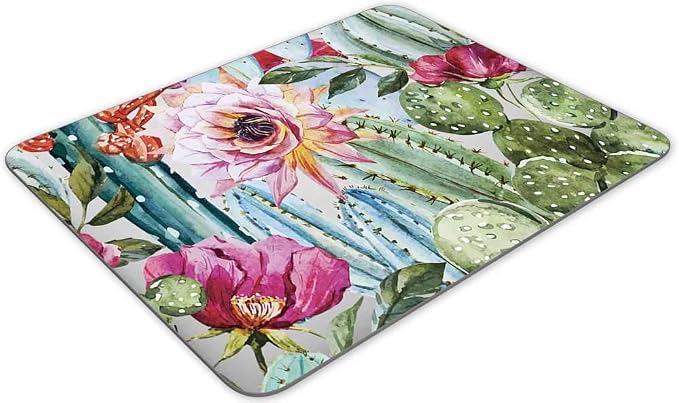 Gaming Mouse Pad, Bright Succulent Cactus Rectangle Mouse Pad Size - Image 2