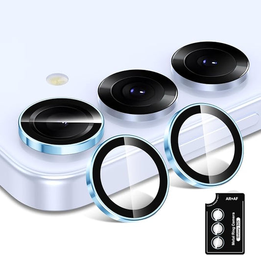 for Samsung Galaxy S25 Camera Lens Protector, Individual Metal Ring Tempered - Image 2