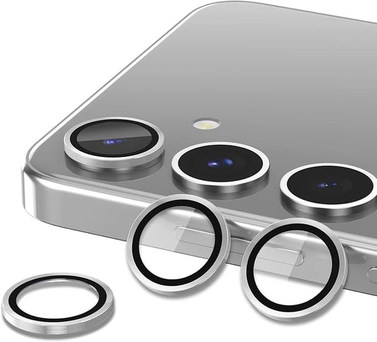 for Samsung Galaxy S25 Camera Lens Protector, Individual Metal Ring Tempered - Image 2