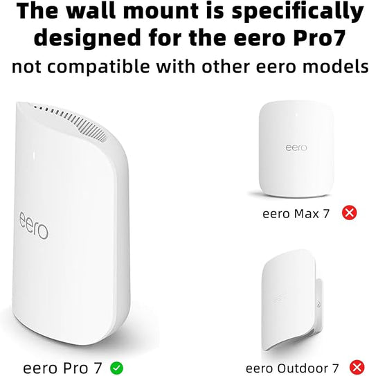 Advanced Wall Mount for eero Pro 7 Router & Extender | Tri-Band Mesh Wi-Fi 7 - Image 2