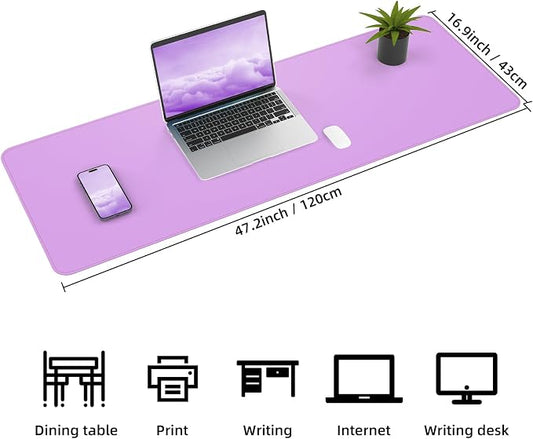 Leather Desk pad Protector, Large Desk mat - Image 2