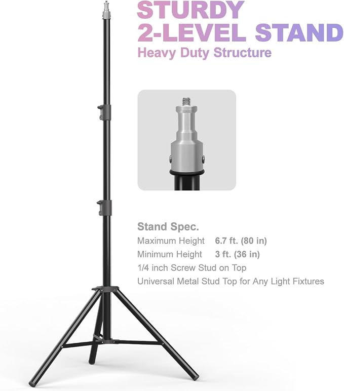 LimoStudio 3400W Output Remote Control, 22 x 32 inch Softbox 85W Bulbs Light Kit - Image 9
