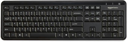 Amazon Basics 2.4GHz Wireless Keyboard and Mouse Combo, Quiet and Compact US - Image 2