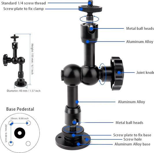 Drill Base Truck Phone Stand for 3.5~7.5 inches - Image 2