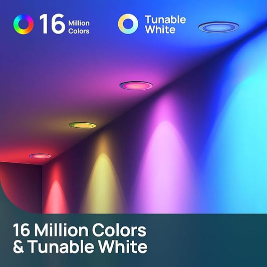 Linkind Matter Smart Light Bulb, BR30 Smart Bulbs, Recessed LED Color Changing - Image 2